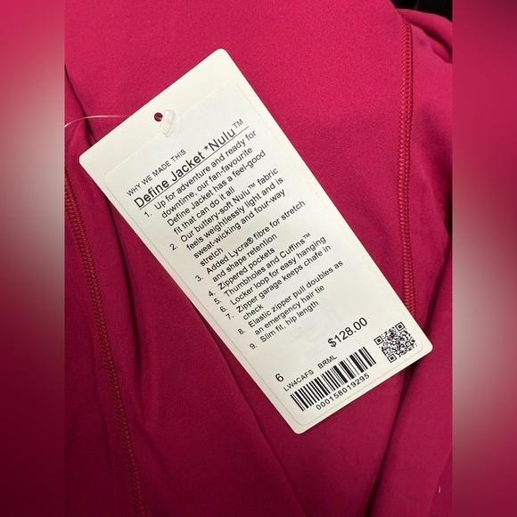 LuluLemon Define Jacket Nulu in Berry Rumble - Picture 4 of 7